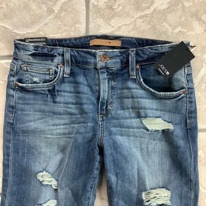 NWT Joe's Jeans Women's Blue Distressed Boyfriend Jeans
